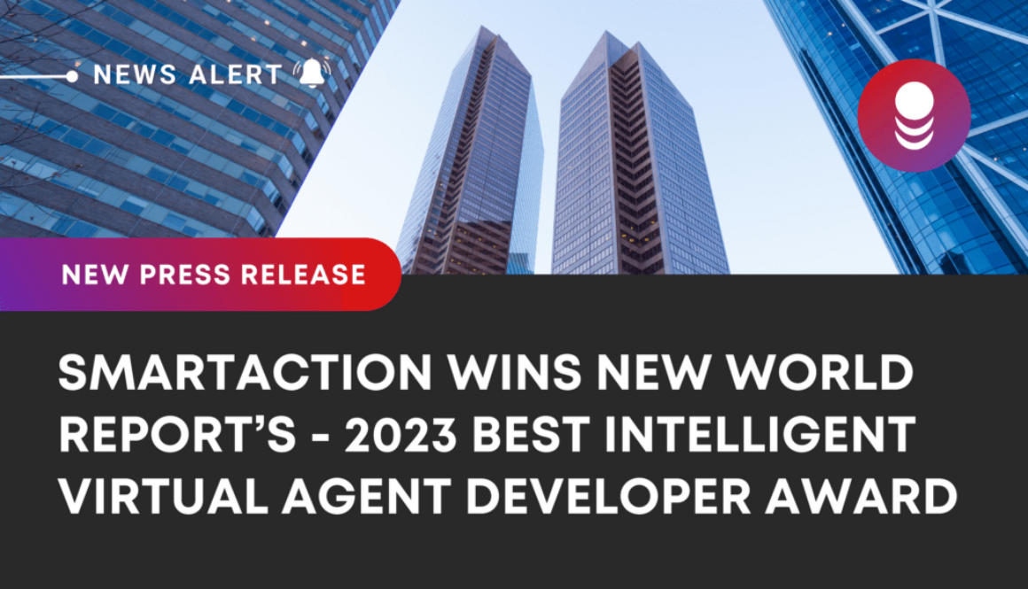 SmartAction Wins New World Report's 2023 Best Intelligent Virtual Agent Developer Award